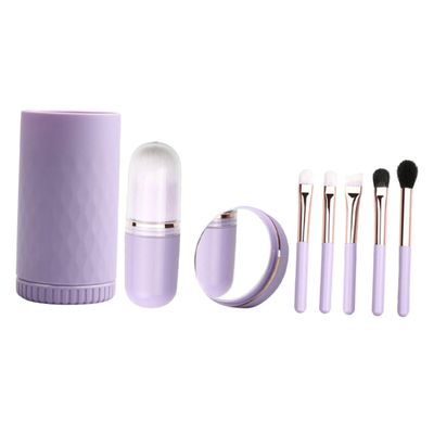 Vaguelly 1Set Portable Makeup Brush Kit with Handles Professional Blush and Face Makeup Brushes for Travel and Home Use present for Beauty Enthusiasts