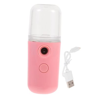 ERINGOGO USB Nano Facial Sprayer Portable Handheld Makeup Device for Rechargeable Moisturizing Maker for All Skin Types Pink