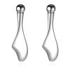 2PCS Gua Sha Facial Tools Mini Eye Care Stick Cooling Metal Roller Eye Cream Applicator Wand Stick Women Face Skin Care Massage Set for Jawline Sculpting and Puffiness Reducing view 1