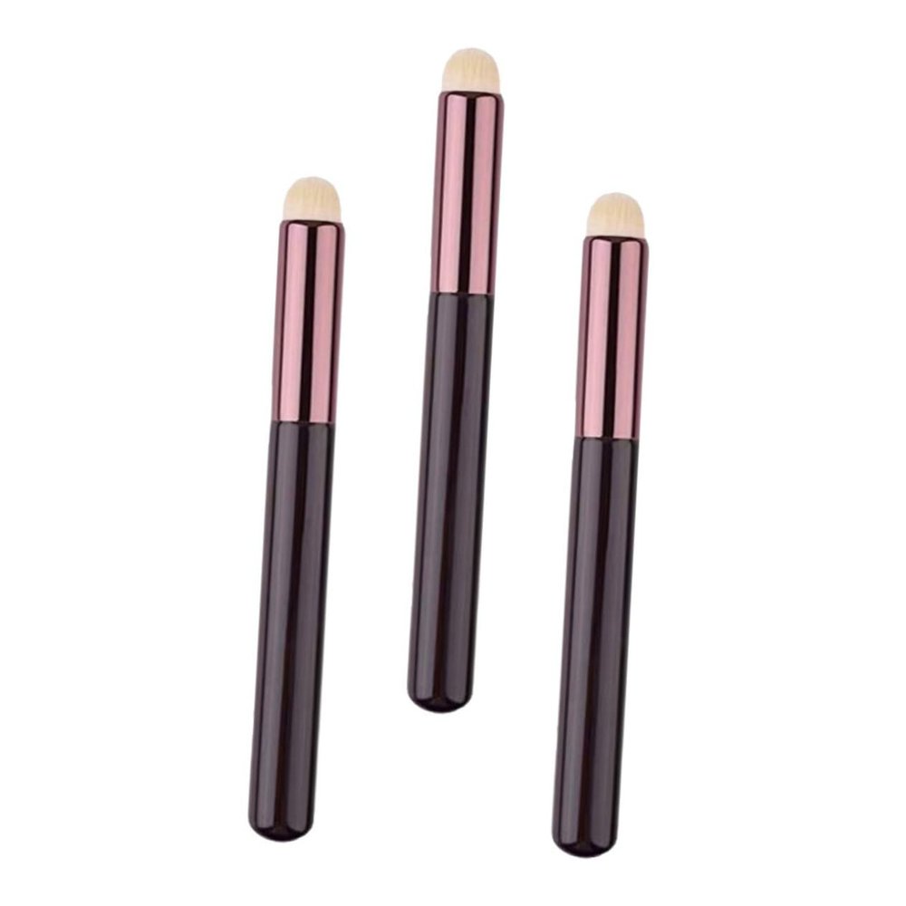 DECOMELODY 3pcs Lip Brush Multi-functional Lip Makeup Applicators for Blending Lipstick and Gloss Mini Smudge Brushes Ergonomic Design for Easy Use and Carrying