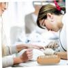 BATHVEVE Double-Sided Wooden Nail Brush Set 2 Pcs Fingernail Scrub Brush Soft Bristles for Cleaning Nails and Toenails Suitable for Men and Women view 2