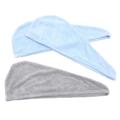 EPIGEIST 3Pcs Microfiber Hair Towels for Women Quick Drying Hair Wraps Coral Fleece Lightweight Hair Drying Caps for All Hair Types for Home Gym and Travel
