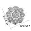 1pc 9D Rotary Replacement Shaver Heads, Magnetic Attachment Stainless Steel Blades for Close Smooth Shaving Men Women view 4