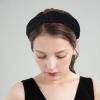 Santoddle Black Knot Headband for Women Knotted Head Bands Non Slip Wide Head Band Fashion Head Bands Knot Headband for Women view 4