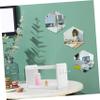 ABOOFAN Double Layer Storage Rack Desk Essentials Collapsible Storage Bins Makeup Organizer Hooks Stationery Organizer Bathroom Shelf Kawaii view 4