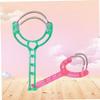 FRCOLOR 2pcs Facial Hair Remover Epilator Tool Spring Threading Beauty Device for Smooth Skin Safe Hair Removal Without Chemicals Random Pattern Design Random Color view 4