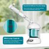 DKURQG Facial Steamer, Nano Ionic Face Steamer for Facial Deep Cleaning Portable Ozone Steamer with Extendable 360 Rotating Arm, Humidifier for Home Salon Spa or Personal Care (Blue) view 4