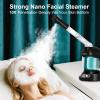 DKURQG Facial Steamer, Nano Ionic Face Steamer for Facial Deep Cleaning Portable Ozone Steamer with Extendable 360 Rotating Arm, Humidifier for Home Salon Spa or Personal Care (Black) view 2