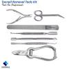 7-Piece Professional Toenail Care Kit  Ingrown Toenail Tools with Clippers, Scissors, Lifter, Nipper, File & Pusher  Surgical-Grade Podiatry Set for Home & Salon Foot Care view 3