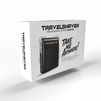 KONG TAK Solo Single Foil Pocket Shaver | Travel Shaver for Professional & Home use | 120 Min Runtime Cordless use, Powerful USB-C (Black)