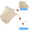 40 Pack Soap Bags Mesh Exfoliating with Drawstring Bar, Natural Sisal Soap Pouch Drying Exfoliating Net for Bath and Shower view 3