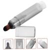 EXQUIMEUBLE Scalp Oil Applicator Bottle with Dropper Cleaning Brush Transparent Hair Care Tool for Easy Application of Hair Growth Serums Gentle Scalp Care for All Ages view 3