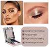 Taupe Mauve Shimmer Single Eye Shadow Palette Makeup with Mirror,Neutral Powder Monochrome Eyeshadow for Older Women,Waterproof Long Lasting Naturing-Looking sombras para ojos view 4