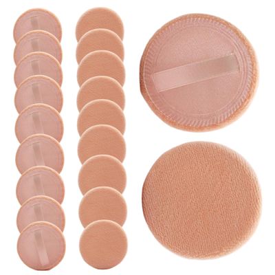 20Pcs Powder Puffs for Face Powder, Soft Fluffy Makeup Pads with Ribbon, 2.36" Washable Skin-Friendly Multi-Use Setting Puff for Pressed, Loose PowderPowder Puff