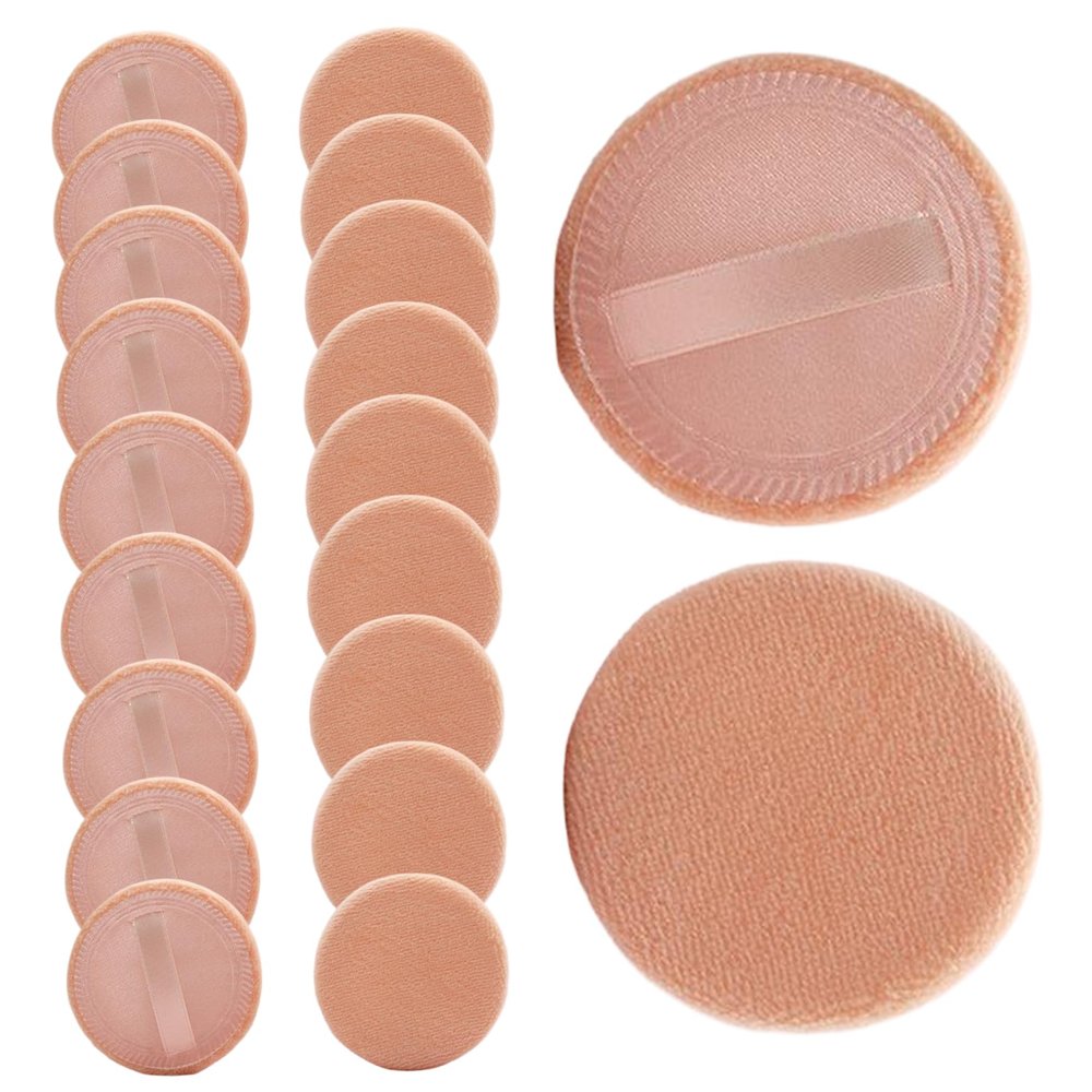 20Pcs Powder Puffs for Face Powder, Soft Fluffy Makeup Pads with Ribbon, 2.36" Washable Skin-Friendly Multi-Use Setting Puff for Pressed, Loose PowderPowder Puff