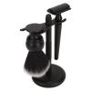 3pcs Beard Trimming Brush Set | Stainless Steel Stand Holder for Drying & Organizing | Compatible with Most Trimmer Styles/Presents for Men | Black ABS & Nylon Wool Kit view 4