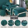 Beige,80x190cm/31.4x74.8in,Beauty Massage Bed Cover with Holes,Elastic Silk Fleece Massage Table Sheets,Washable Salon Spa Pillowcase Stool Cover Massage Table Cover 4 Piece Set view 2