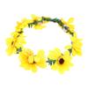 NIYANGLE Sunflower Flower Crown Headband for Weddings and Festivals Beautiful Floral Hair Wreath Accessory Stylish Headpiece for Brides and Girls view 1
