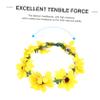 NIYANGLE Sunflower Flower Crown Headband for Weddings and Festivals Beautiful Floral Hair Wreath Accessory Stylish Headpiece for Brides and Girls view 2