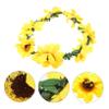 NIYANGLE Sunflower Flower Crown Headband for Weddings and Festivals Beautiful Floral Hair Wreath Accessory Stylish Headpiece for Brides and Girls view 4