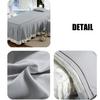 LDLCYCN Grey,190 * 70cm(S), 4 Piece Massage Table Bed Cover Set Massage Table Bed Skirt Breathable Reusable Spa Bed Cover with Face Hole Full Wrap Massage Table Accessories Machine Washable view 2