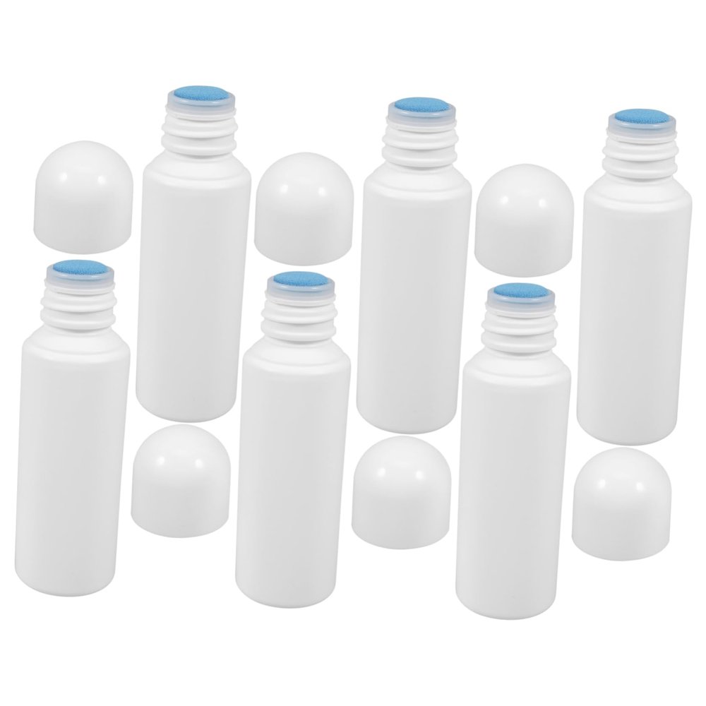 GANAZONO 6Pcs Empty Sponge Head Dispenser Bottles Reusable Leakproof Travel Containers for Cosmetics Liquid Storage and Efficient Cleaning Home Office and School