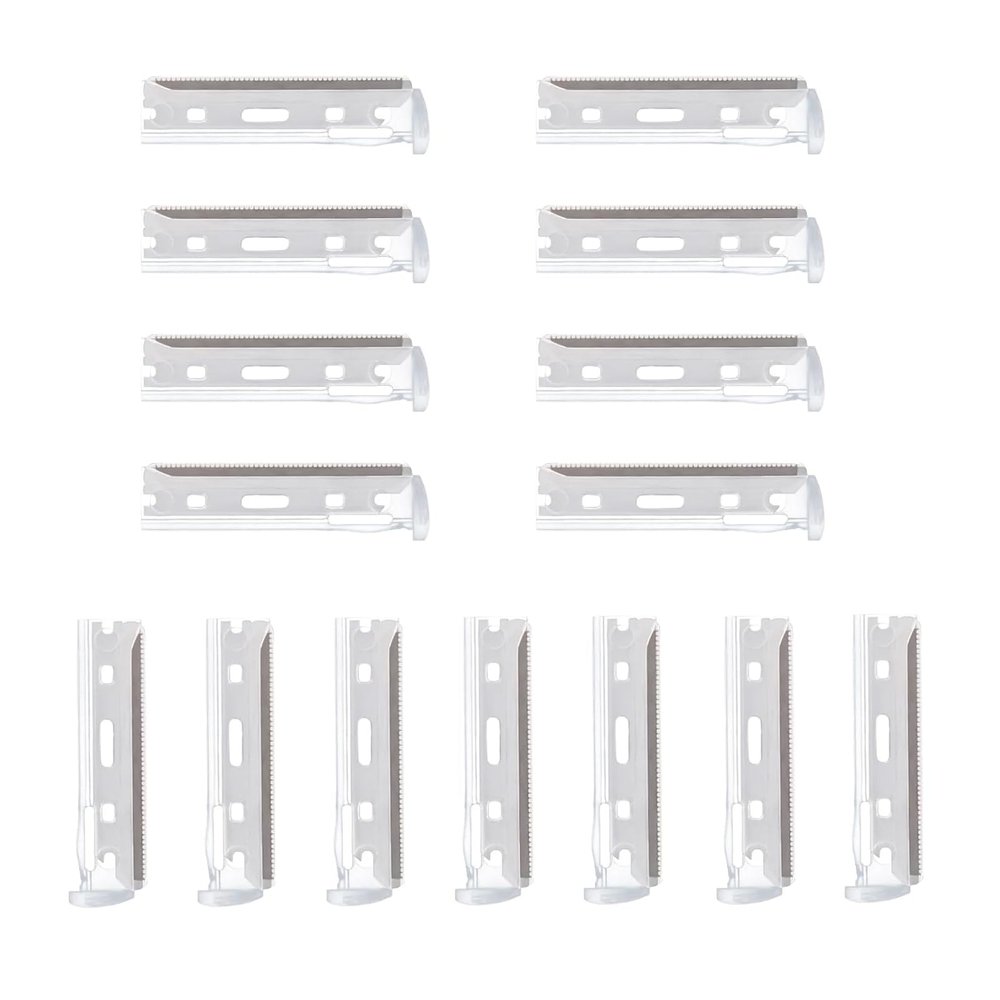 15-Pack Facial Razor Refill Blades  Compatible with Tweezerman Razors, Precision Stainless Steel Replacement