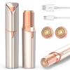 Facial Hair Removal for Women Men, Electric Shaver for Women,Eyebrow & Facial Trimmer,Double Rotating Blades Hair Remover for Upper Lip Chin Peach Fuzz Brow Hair Removal view 1