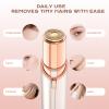 Facial Hair Removal for Women Men, Electric Shaver for Women,Eyebrow & Facial Trimmer,Double Rotating Blades Hair Remover for Upper Lip Chin Peach Fuzz Brow Hair Removal view 4