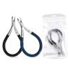 58GXCAAMOT Toenail Spiral Spring Cuticle Trimmer Nippers Cleaner Nail Gap Remover Dead Skin Rescue Hangnail (Color : Blue) view 3