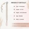 2 Packs Platinum Blonde Long Braided Ponytail Extensions with Hair Ties Natural Soft Synthetic Hair Piece for Black Women Straight Wrap Around Hair Extensions Ponytail view 2
