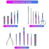 58GXCAAMOT 18 Manicure Kit Pedicure Grooming Care Tools Nail File Nail Clippers with Leather Manicure Set view 4