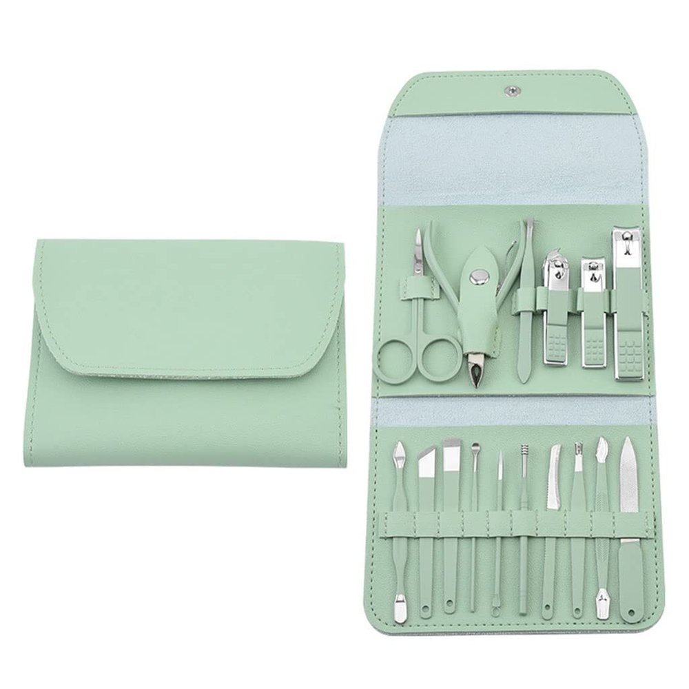 58GXCAAMOT Professional Stainless Steel NailClipper Set Pedicure Nail File Nail Nail Care Tools Grooming Manicure Set