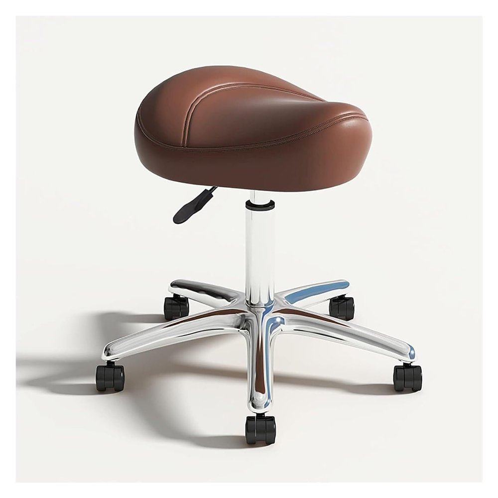 Office Chair Desk Stool Saddle Chair with Adjustable Height, Heavy Duty Rolling Swivel Stool for Lab, Clinic, Salon, Office, Massage, Kitchen
