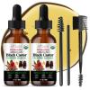 AKBAN Jamaican Black Castor Oil | Pure & Organic | Cold-Pressed Unrefined for Hair Growth, Damaged Hair, Nourishing Eyebrows, Moisturizing skin,2 Fl Oz + 2 Fl Oz view 1