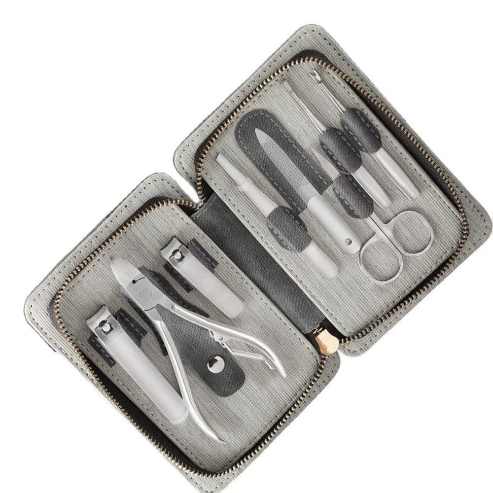 58GXCAAMOT Manicure Set Pedicure Kit Nail Clipper Stainless Toenail Cutter Tools Portable Travel with PU Case