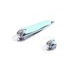 58GXCAAMOT Toenail 3 Pieces Silica Gel Handle Nail Clipper Set Nail Tip Clipper Nail Cutter Pedicure Tools Manicure Set Kit Professional (Color : Blue Green) view 4