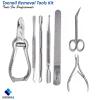 7-Piece Professional Toenail Care Kit  Complete Foot Care Instrument Set with Angled Scissors, Barrel Cutter, Cuticle Nipper, Toenail Lifter & Diamond Nail File for Home & Salon Use view 3