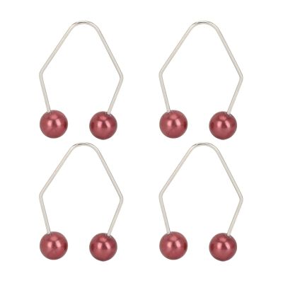 Dimple Maker Trainer Creator Tool Safe Effective Portable Realistic Dimple Enhancer for Cheeks Facial Beauty ABS Stainless Steel 2 Pairs (Maroon)