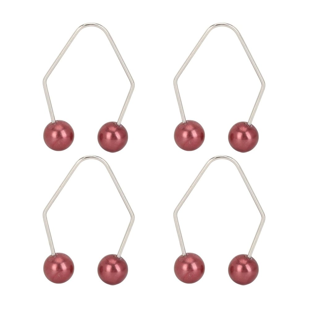 Dimple Maker Trainer Creator Tool Safe Effective Portable Realistic Dimple Enhancer for Cheeks Facial Beauty ABS Stainless Steel 2 Pairs (Maroon)