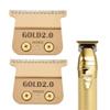 2 Pcs FX707Z DLC 2.0 Replacement Blades Head Compatible with BaByliss PRO Barberology Trimmer Blade,Zero-Gapped Replacement Trimmer Blade Compatible with BaBylissPRO FX787 & FX726 Trimme(GOLD) view 1