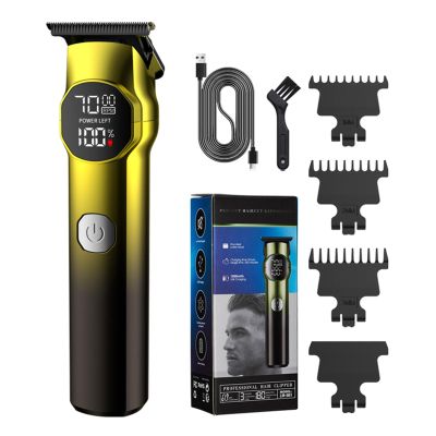 AOOOWER Professional Hair Trimmer for Men Cordless Barber Trimmer for Hair Cutting Grooming Beard Trimmer with LCD Dispaly