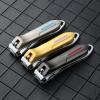 58GXCAAMOT Toenail 1pcs Professional Stainless Steel Nail Clipper Cutter Toenail Cutting Machine Trimmer Pedicure Scissors Manicure Files (Color : Silver) view 3