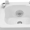 Acrylic Foot Bath with 7 Colorful Lamp Portable Foot Spa Bathtub Foot Baths & Spas With Heat And Massage Adjustable Hot & Cold Water Function (Silver White) view 3