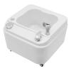 Acrylic Foot Bath with 7 Colorful Lamp Portable Foot Spa Bathtub Foot Baths & Spas With Heat And Massage Adjustable Hot & Cold Water Function (Silver White) view 4