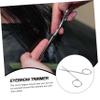 CALLARON 2pcs Inspired Brow Trimmer Scissors Precision Nose Hair Facial Razors Safety Eyebrow Scissors for Women Men view 4