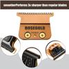 2 Pcs FX707Z DLC 2.0 Replacement Blades Head Compatible with BaByliss PRO Barberology Trimmer Blade,Zero-Gapped Replacement Trimmer Blade Compatible with BaBylissPRO FX787 & FX726 Trimmer (rose gold) view 3