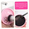CTIRCHIU Silicone Makeup Brush Cleaning Box Dual-Use Cleaner Tool for Wet and Dry Brushes for Beauty Enthusiasts Includes Cleaning Pad view 3