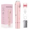 GlossLuxe Bikini Trimmer for Women, 2-in-1 Dual Head Shaver Women, IPX7 Waterproof Gentle Electric Razors for Sensitive Areas, Cordless Hair Removal for Shower & Travel, Holiday Gift (Pink) view 1