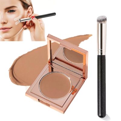 Colored Clay CC Undereye Corrector with brush, Under Eye Brightener, Color Corrector for Dark Circles (#2)